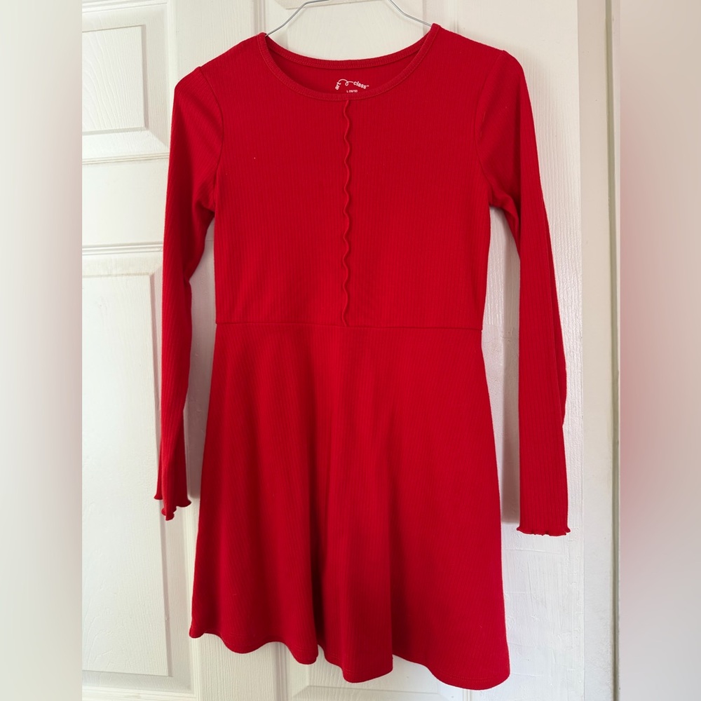 Art Class Scarlet Long Sleeve Dress